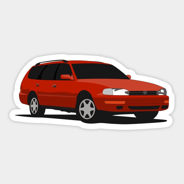 1995 Toyota Camry Wagon Sticker by TheArchitectsGarage